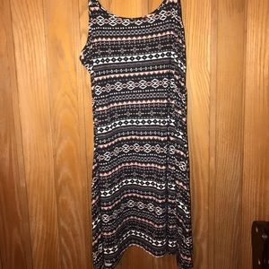 Strapless knee length dress